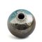 Japanese Raku Black White Blue Crackle Metal Ceramic Modern Akuma No Me Vase by Laab Milano, Set of 2, Image 7