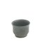 Japanese Minimalistic Black Burnt Raku Ceramics Earth Tea Cups by Laab Milano, Set of 3 6