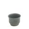 Japanese Minimalistic Black Burnt Raku Ceramics Earth Tea Cups by Laab Milano, Set of 3, Image 6