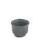 Japanese Minimalistic Black Burnt Raku Ceramics Earth Tea Cups by Laab Milano, Set of 3 5