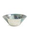 Japanese Minimalistic White Green Metal Raku Ceramics Aurora Bowls by Laab Milano, Set of 4, Image 16