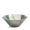 Japanese Minimalistic White Green Metal Raku Ceramics Aurora Bowls by Laab Milano, Set of 4, Image 13