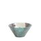 Japanese Minimalistic White Green Metal Raku Ceramics Aurora Bowls by Laab Milano, Set of 4, Image 23