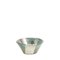 Japanese Minimalistic White Green Metal Raku Ceramics Aurora Bowls by Laab Milano, Set of 4, Image 27