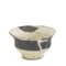Japanese Modern Black White Crackle Raku Keramik Patto Vase von Laab Milano 1