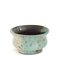 Japanese Modern Black White Green Crackle Metal Raku Ceramic Intenzioni Vase by Laab Milano 1