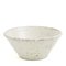 Japanese Minimalistic Crackle White Raku Ceramics Moon Bowls by Laab Milano, Set of 5 6