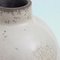 Japanese Modern Minimalist Dome L Vase Raku Ceramic White Crakle 3