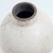 Japanese Modern Minimalist Dome L Vase Raku Ceramic White Crakle 2