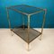 Vintage Brass & Bamboo Coffee Table, Italy, 1970s, Image 1
