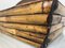 Vassoio per lettere vintage in bambù e legno, Immagine 7