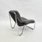 Danish Lounge Chair in Black Leather, 1970s 5