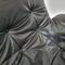 Danish Lounge Chair in Black Leather, 1970s, Image 8