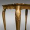 Vintage Italian Gilt Composite Nesting Tables, 1970s, Set of 3 11