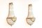 French Sac a Perles Style Montgolfière Wall Sconces in Glass and Brass, 1940s, Set of 2, Image 4