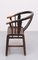 Antique Chinese Elm Wood Horseshoe Armchair 10