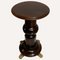 Vintage Mahogany Pedestal or Side Table With Brass Claw Feet, Image 1