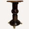 Mesa auxiliar o pedestal vintage de caoba con patas de garra de latón, Imagen 11