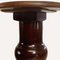 Mesa auxiliar o pedestal vintage de caoba con patas de garra de latón, Imagen 5