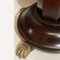 Vintage Mahogany Pedestal or Side Table With Brass Claw Feet 4
