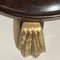 Vintage Mahogany Pedestal or Side Table With Brass Claw Feet, Image 13