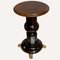 Mesa auxiliar o pedestal vintage de caoba con patas de garra de latón, Imagen 7