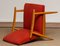 Dänische Vintage Sessel aus Roter Wolle & Eiche, 1950er, 2er Set 2