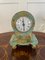 Antique French Japanned Balloon Desk Clock, Image 3