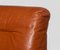 Club Chair in Tan Cognac Leather with White Shell Orbis by Luici Colani for COR Germany, 1970s, Image 7