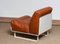 Club Chair in Tan Cognac Leather with White Shell Orbis by Luici Colani for COR Germany, 1970s, Image 9