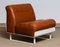 Club Chair in Tan Cognac Leather with White Shell Orbis by Luici Colani for COR Germany, 1970s 12