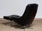 Chaise Pivotante en Cuir Noir avec Ottomane Assortie par HW Klein pour Bramin, 1960s, Set de 2 6