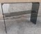 Double Top Console in Glass and Chrome by Gallotti and Radice, 1970s 1