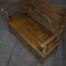 Victorian Box Oak Settle Bench, Image 4