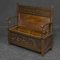 Victorian Box Oak Settle Bench, Image 12