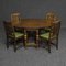 20th Century Oak Dining Set, Set of 5 1