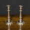 Victorian Sheffield Plate Candlesticks, Set of 2, Image 1