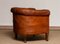 Antique Swedish Chesterfield Club Chair in Tufted Brown Leather 10