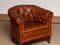 Antique Swedish Chesterfield Club Chair in Tufted Brown Leather 7