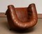 Antique Swedish Chesterfield Club Chair in Tufted Brown Leather 12