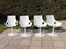 Chaises Pivotantes Blanches Vintage, Italie, Set de 4 10