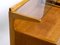 Mid-Century Italian Bedside Tables in Oak with Teak Veneer and Glass Shelf, Set of 2, Image 12