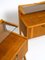 Mid-Century Italian Bedside Tables in Oak with Teak Veneer and Glass Shelf, Set of 2 14