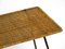 Italian Mid-Century Modern Rattan Side or Coffee Table with Heavy Iron Frame 15