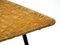Italian Mid-Century Modern Rattan Side or Coffee Table with Heavy Iron Frame, Image 7