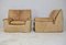 Caramel Leather & Foam Armchairs from Cinna, France, 1970, Set of 2 19