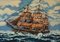 Ship with Sails in a Storm Handmade Tapestry 6