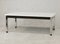 Chromed Steel Base Coffee Table with White Melaminé Tray, France, 970s 12