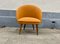 Danish Lounge Chair in Orange Wool and Teak, 1960s 2
