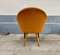 Danish Lounge Chair in Orange Wool and Teak, 1960s, Image 5